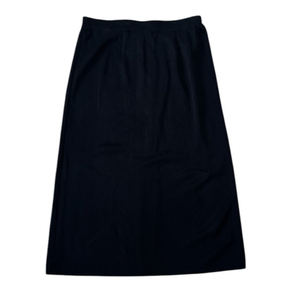 MISOOK Exclusively MIDI Black Skirt Pleated‎ Back Pull On Work Party Size S - Picture 2 of 5